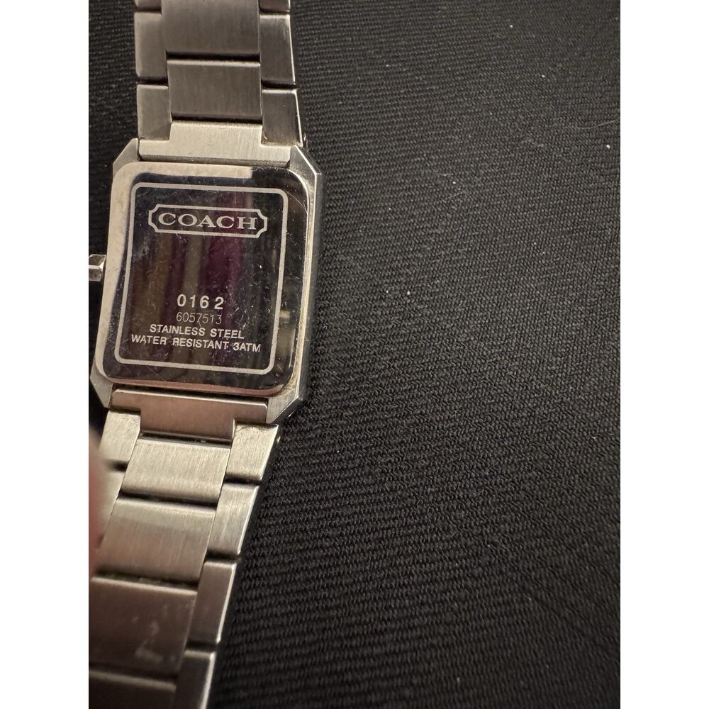 Coach Signature C Rectangular Watch Stainless Ste… - image 5